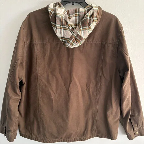 Nine Line Twill Hooded Lined Heritage Jacket - Picture 3 of 8